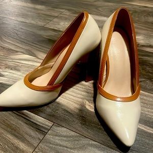 Cute two tone block heels